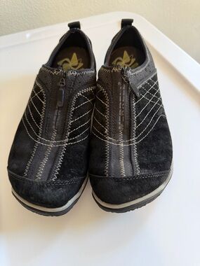 Merrell Lorelei Women's Sneakers Leather Zip Black Mesh 9.5 Comfort Shoes